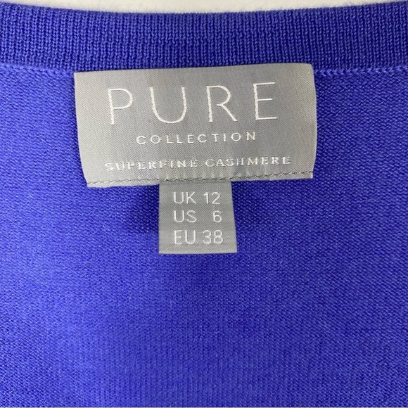 PURE Collection Cashmere Vneck sweater - Picture 3 of 7